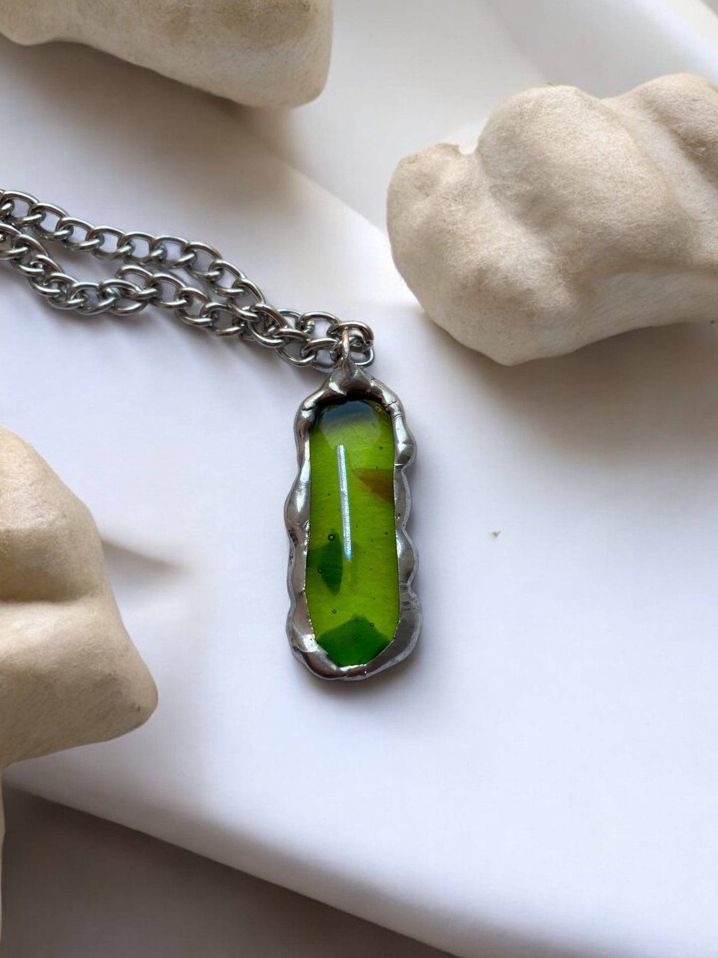 Slime Portal | Fused Glass O Ring Necklace