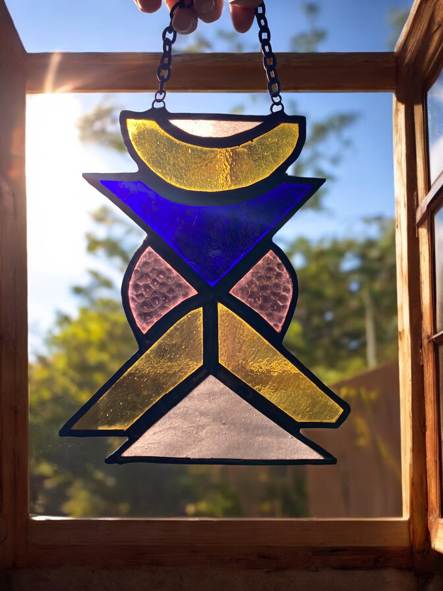 Equinox Totem Stained Glass Amulet
