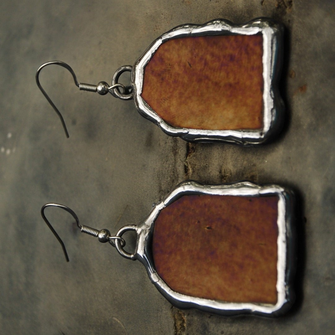 Aureate Portals | Stained Glass Earrings