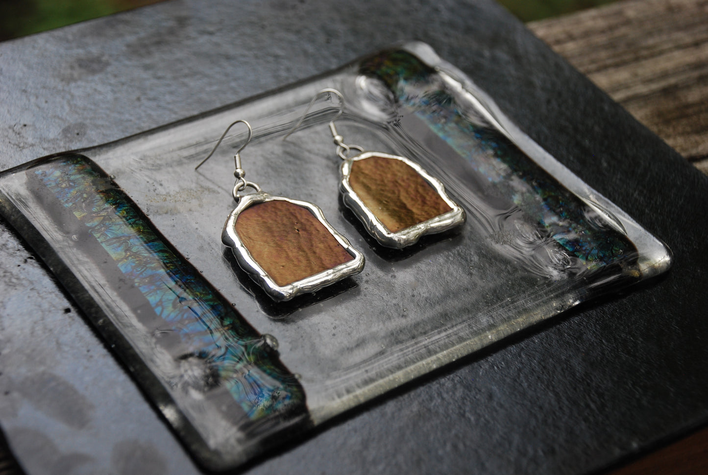 Aureate Portals | Stained Glass Earrings