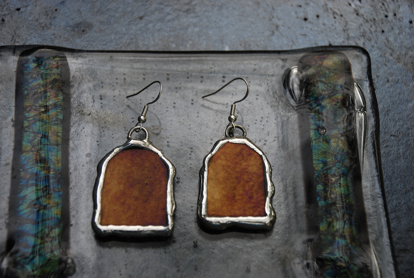 Aureate Portals | Stained Glass Earrings