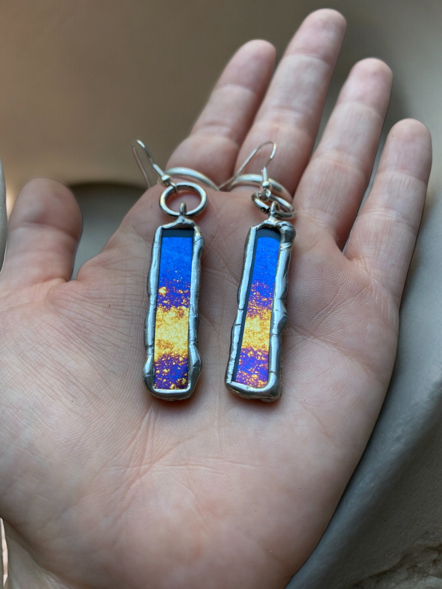 Milky Way Portals | Stained Glass Earrings