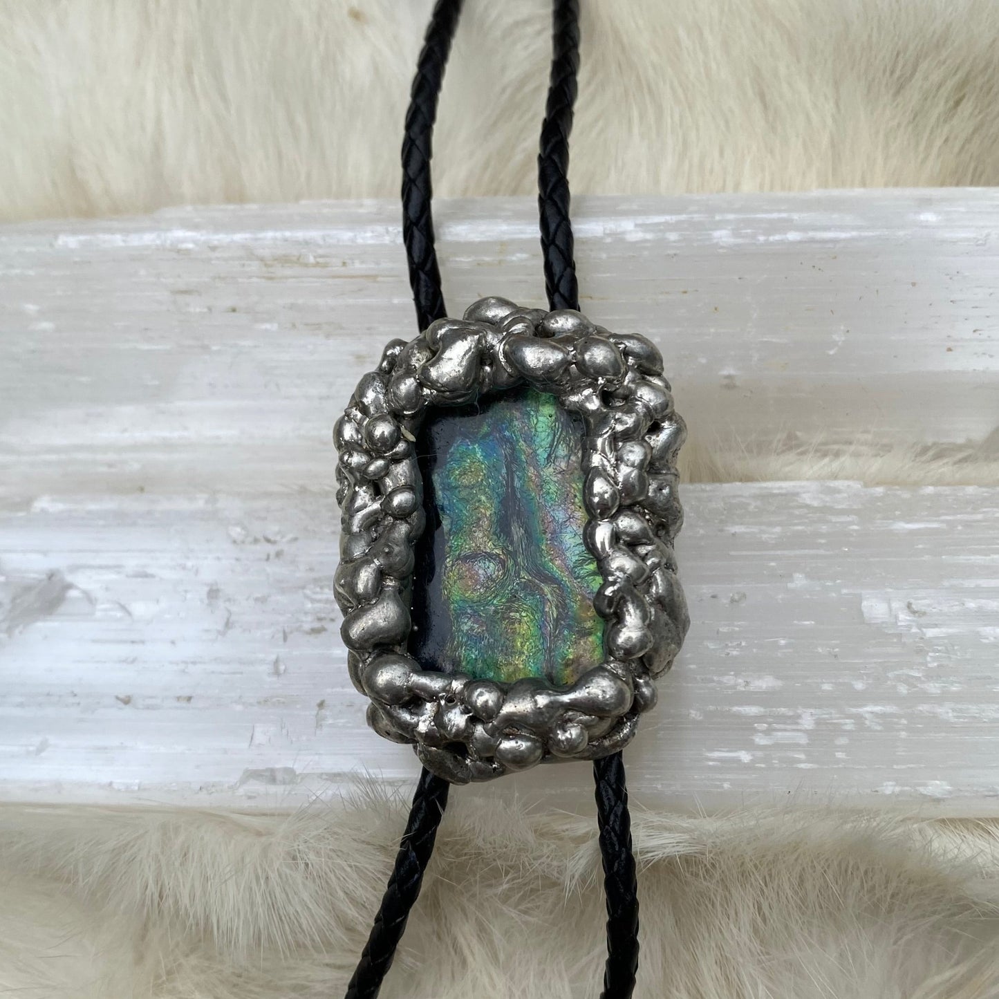 Brutal Love Stained Glass Bolo Tie