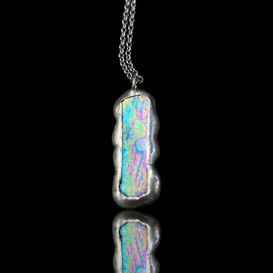 Horizon Portal | Iridescent Stained Necklace