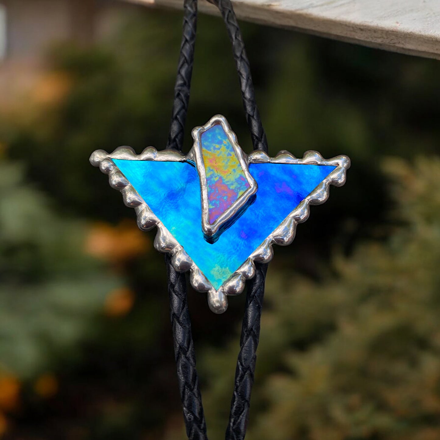 Mind Drip Stained Glass Bolo Tie