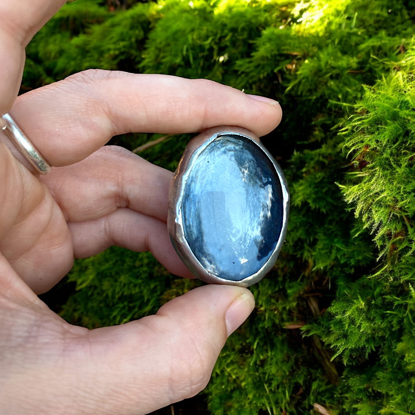 Chrome Realm Stained Glass Bolo Tie