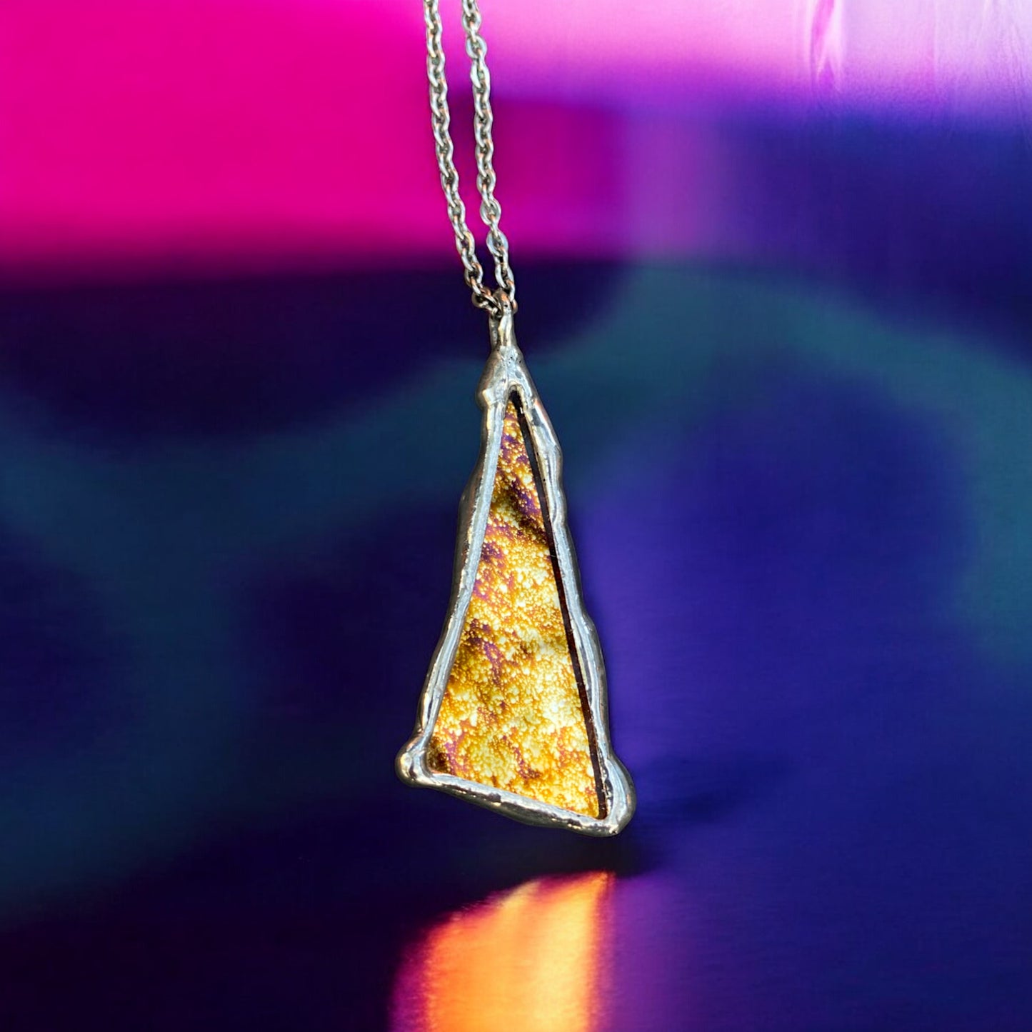 Starlight Shard | Stained Glass Pendant Necklace