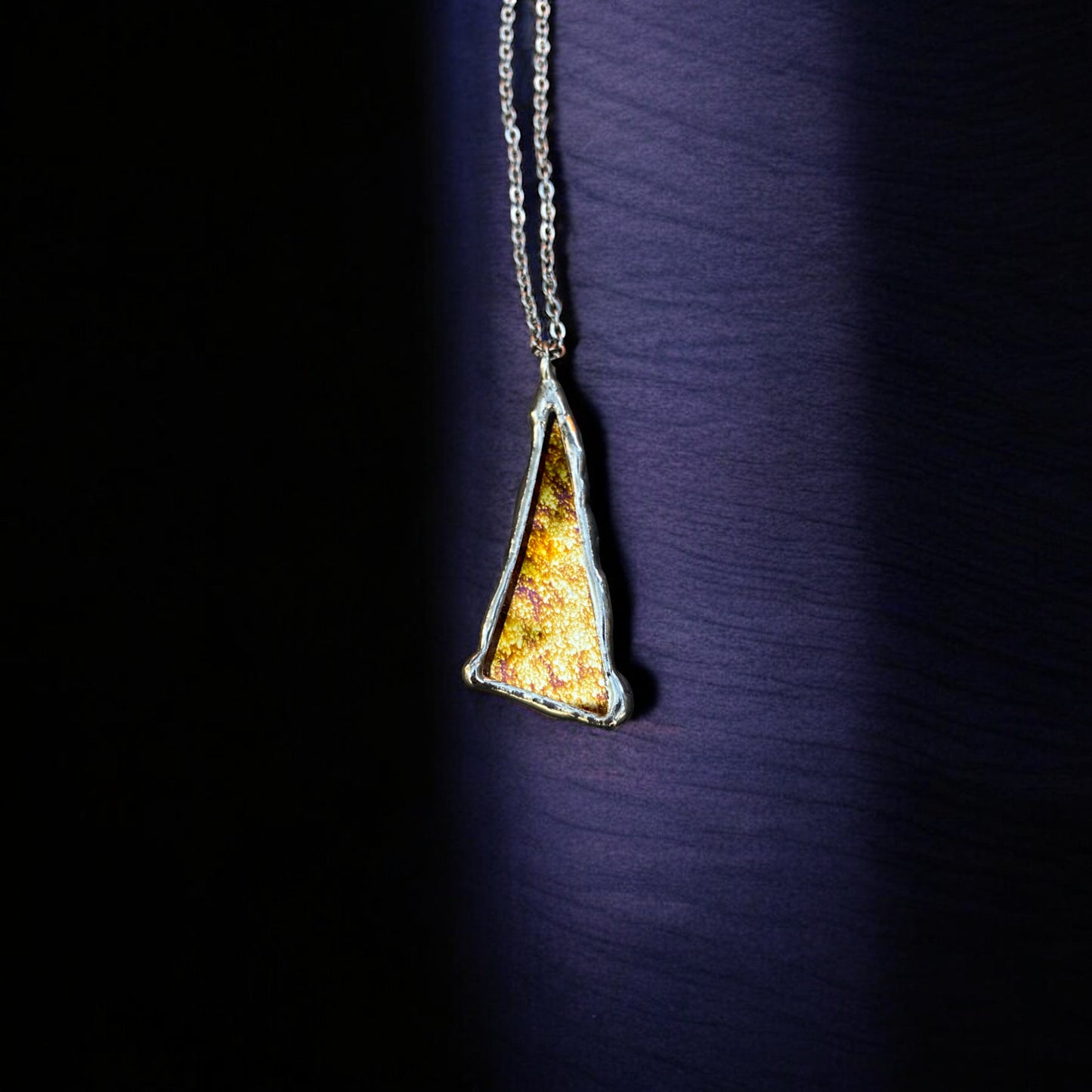 Starlight Shard | Stained Glass Pendant Necklace