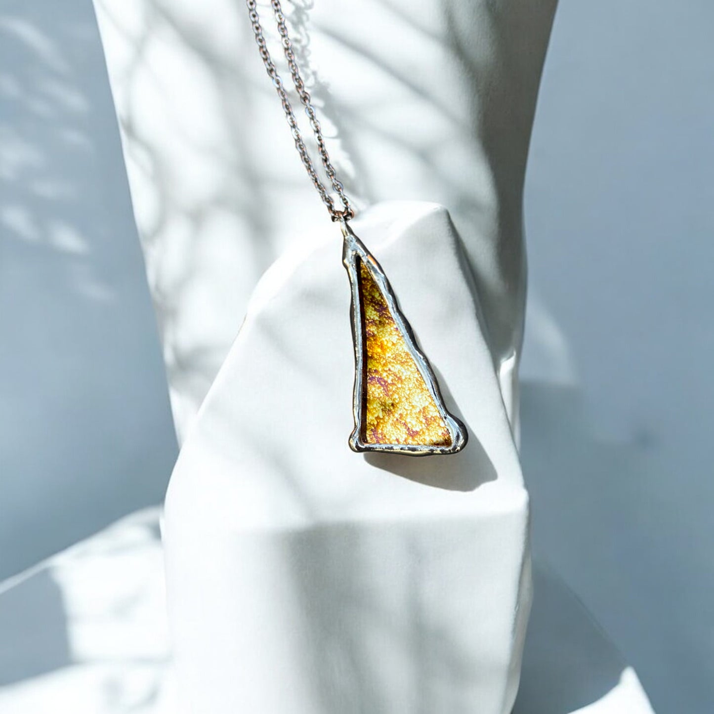 Starlight Shard | Stained Glass Pendant Necklace