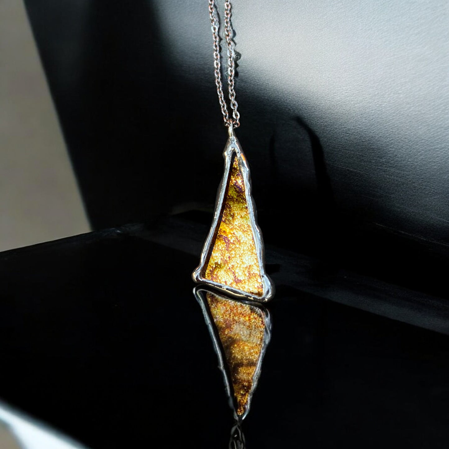 Starlight Shard | Stained Glass Pendant Necklace