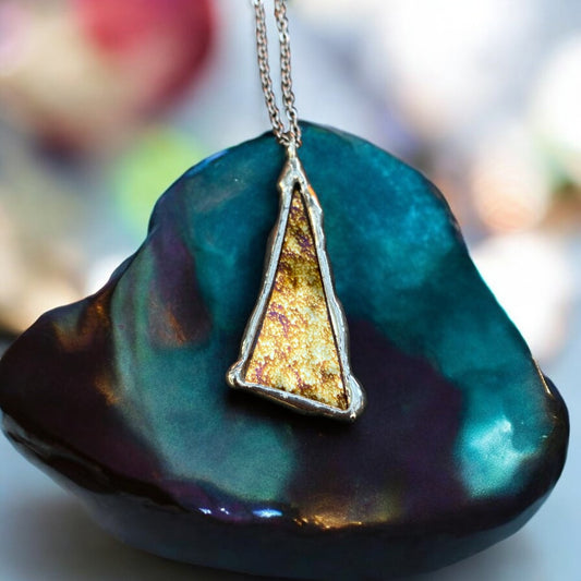 Starlight Shard | Stained Glass Pendant Necklace