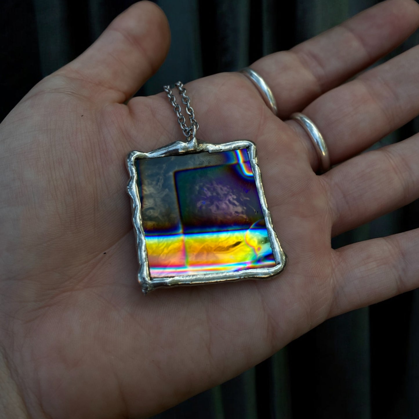 Quantum Portal | Stained Glass Pendant Necklace