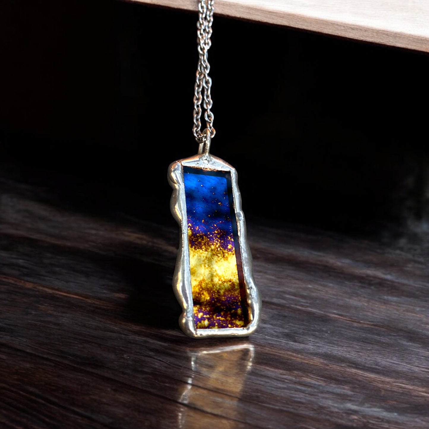 Exploding Star Portal | Stained Glass Pendant Necklace