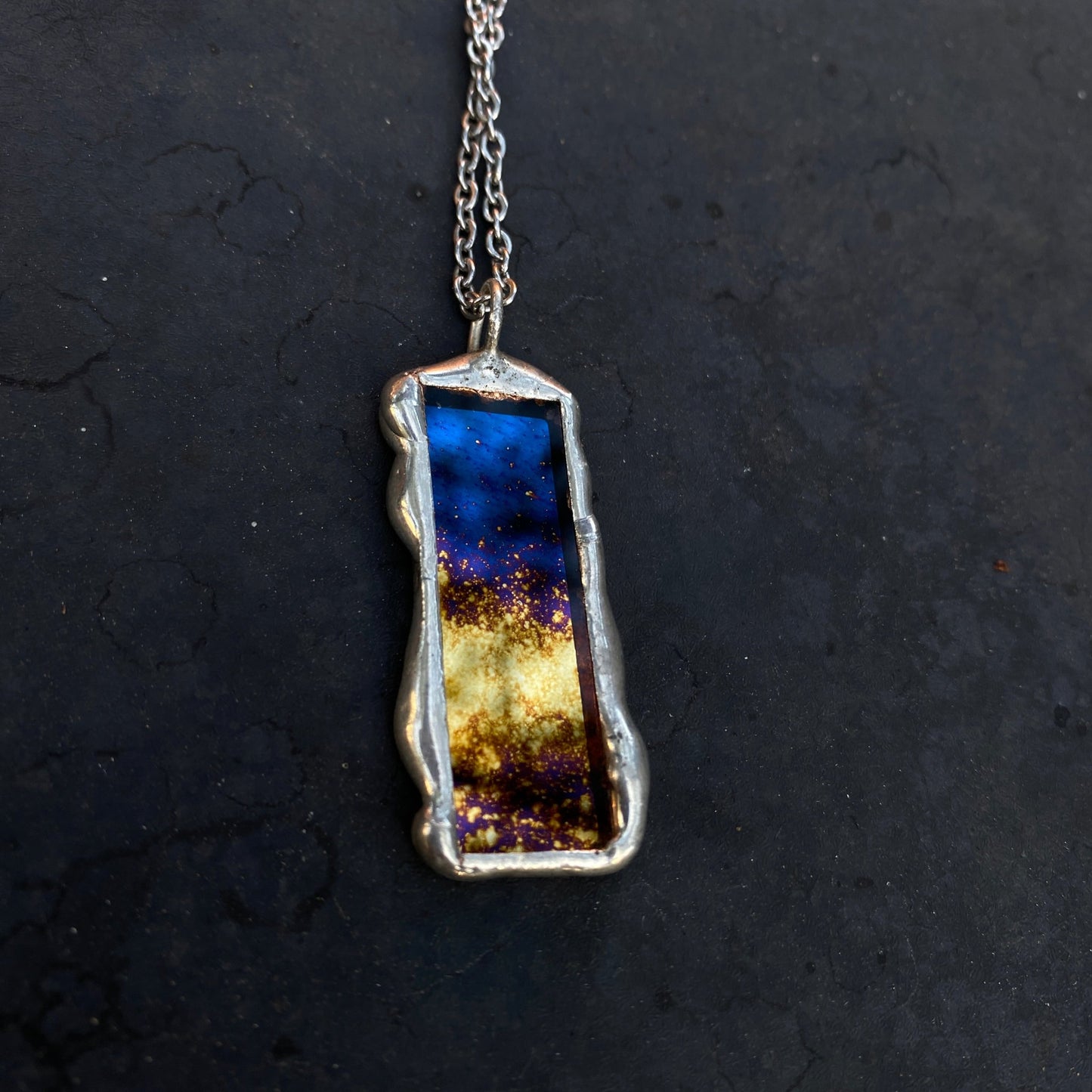 Exploding Star Portal | Stained Glass Pendant Necklace