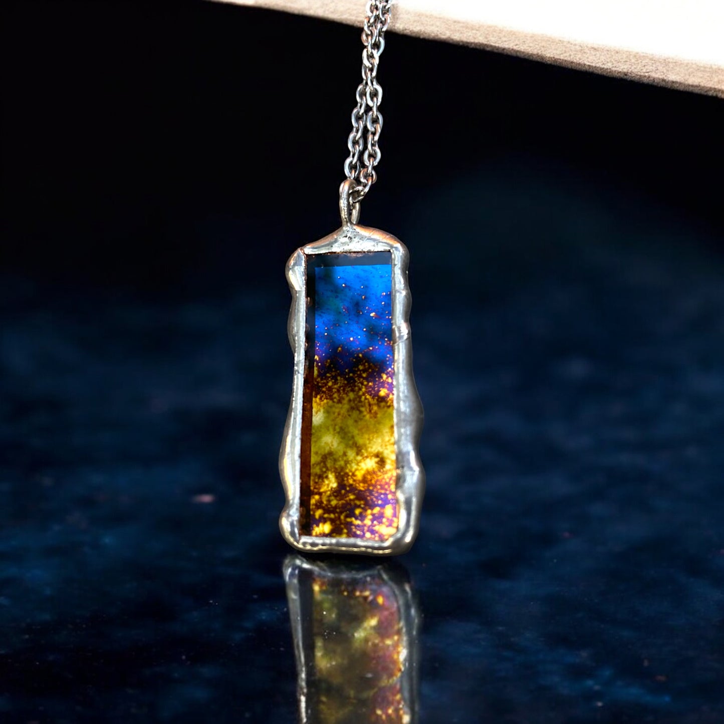 Exploding Star Portal | Stained Glass Pendant Necklace