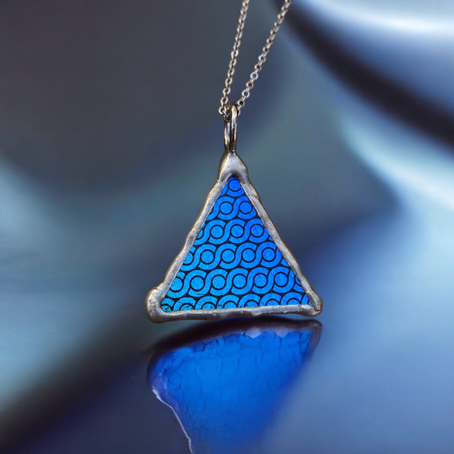 Fractal Pyramid | Dichroic Pendant Necklace