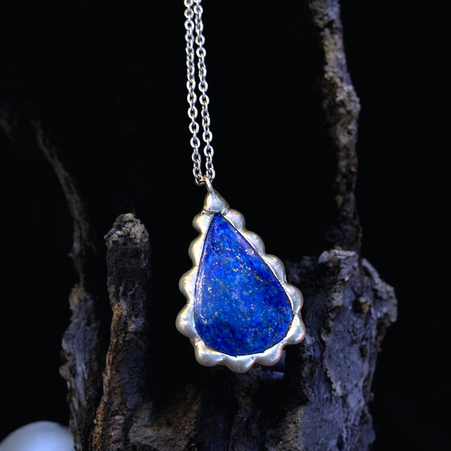 Lapis Teardrop Necklace