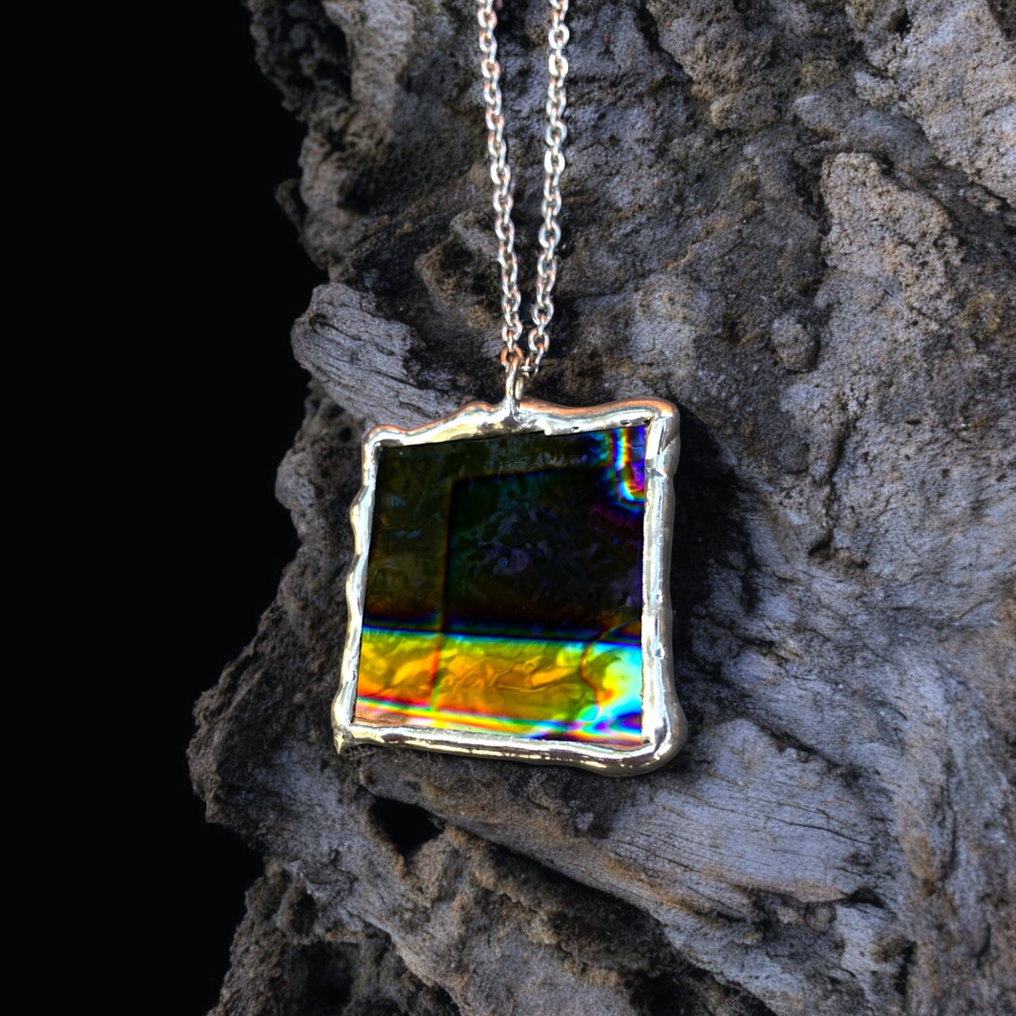 Quantum Portal | Stained Glass Pendant Necklace