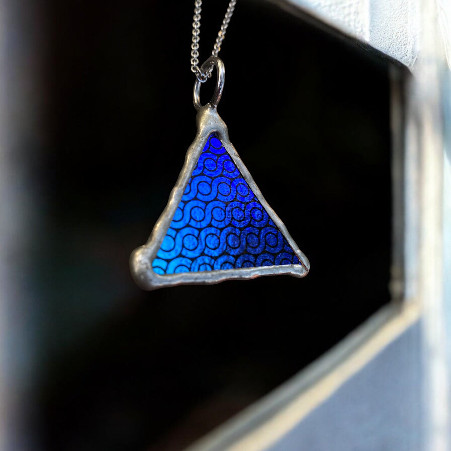 Fractal Pyramid | Dichroic Pendant Necklace