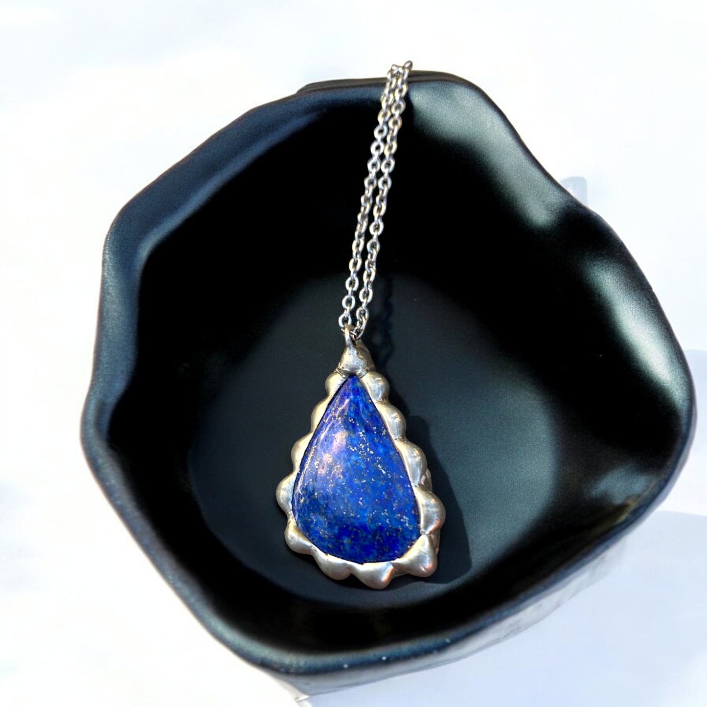 Lapis Teardrop Necklace