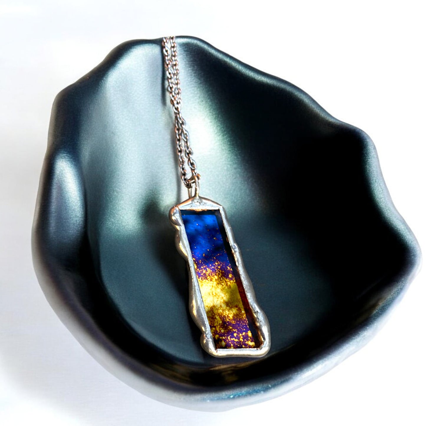 Exploding Star Portal | Stained Glass Pendant Necklace