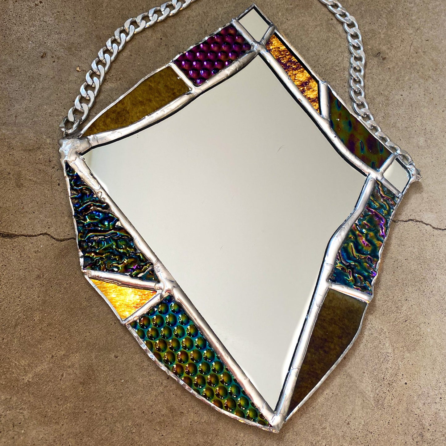 Stardust Stained Glass Mirror