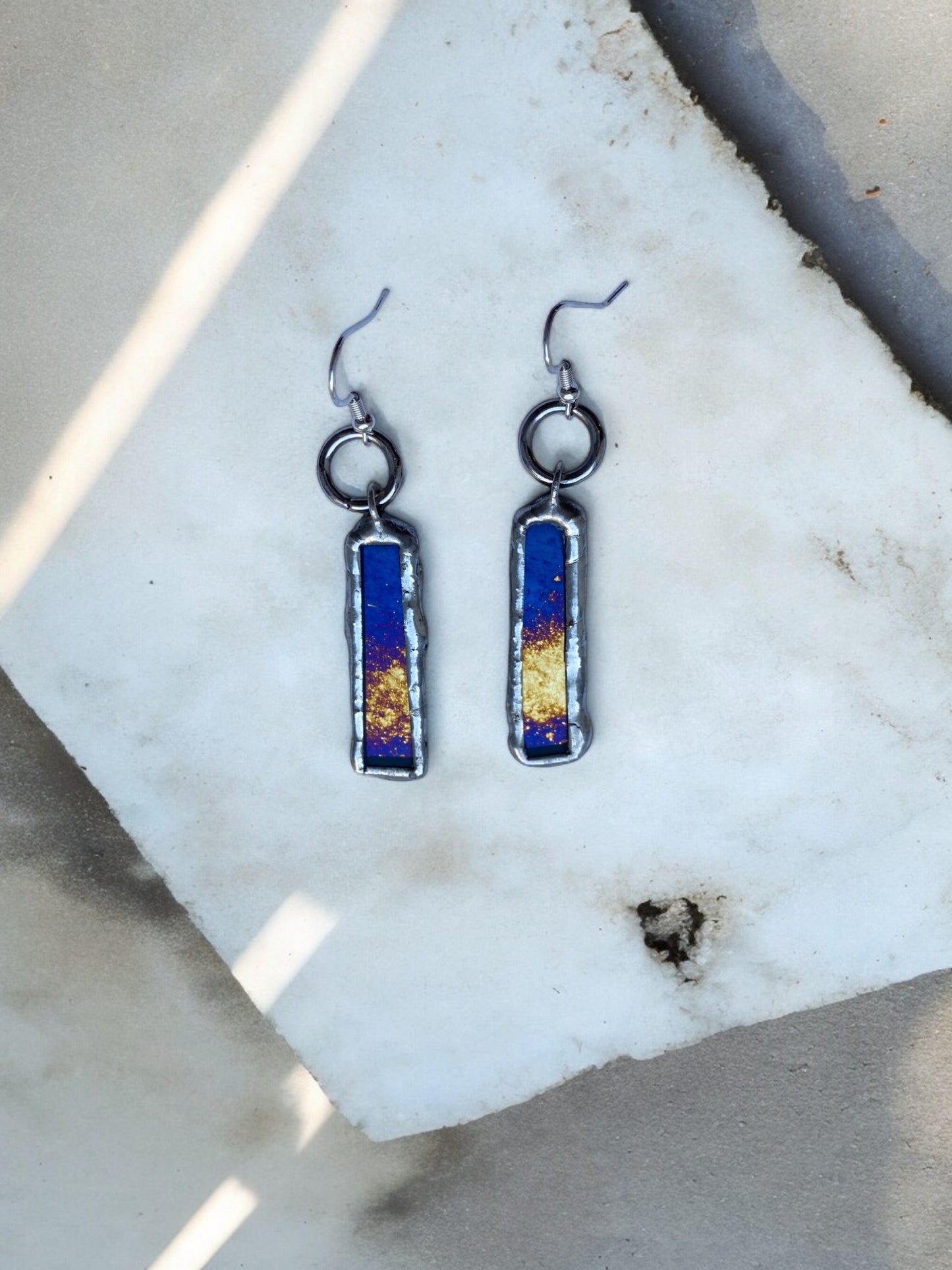 Celestial Star Portals | Stained Glass Earrings