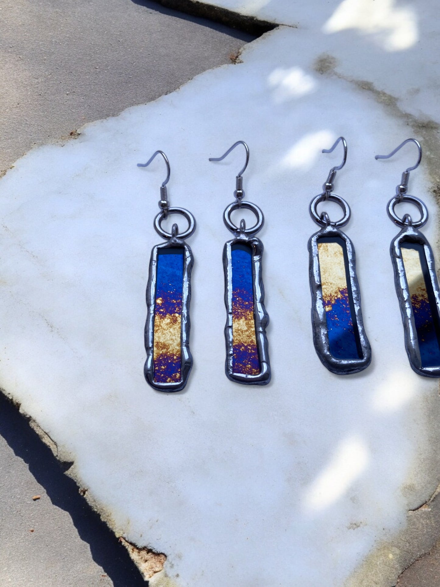 Milky Way Portals | Stained Glass Earrings