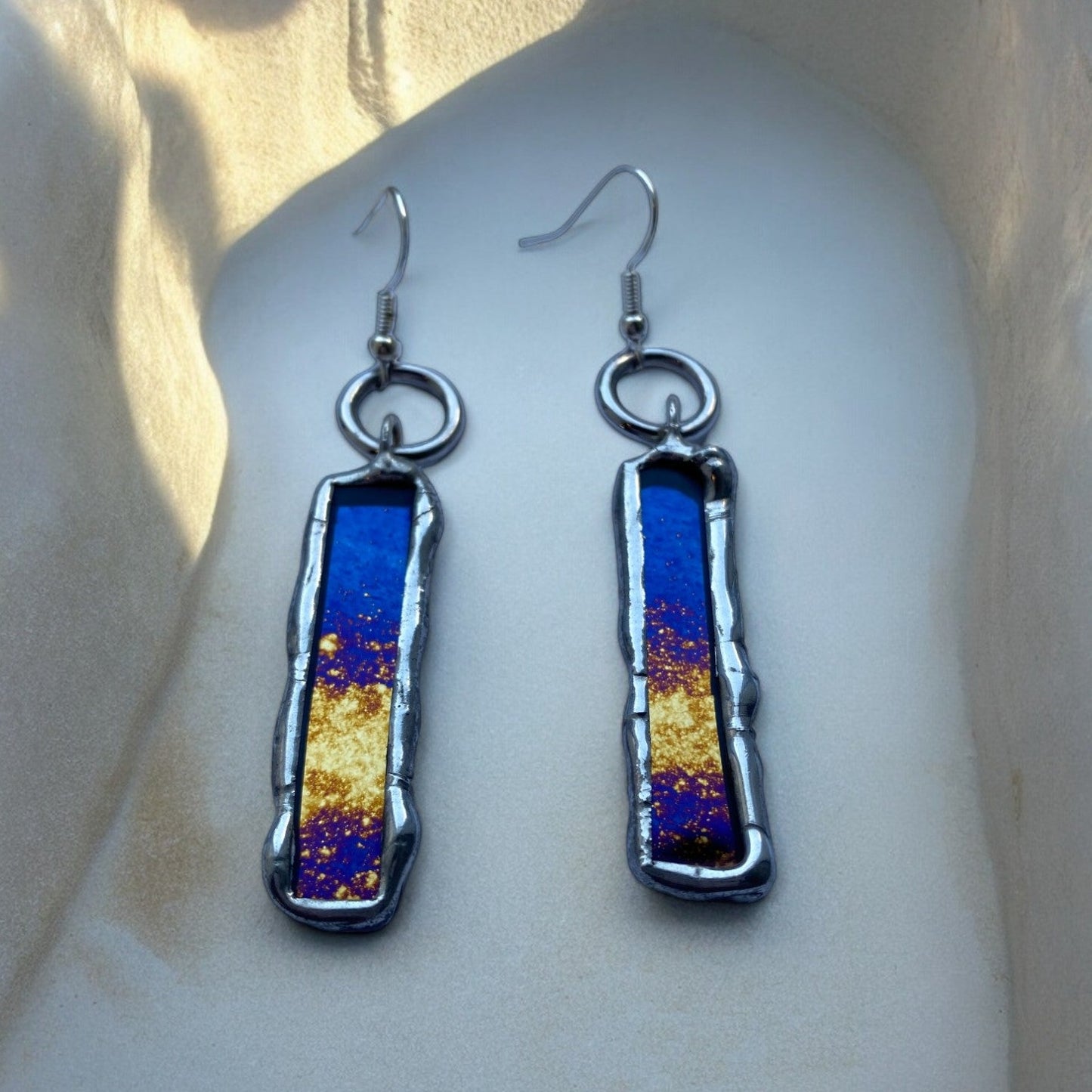 Milky Way Portals | Stained Glass Earrings