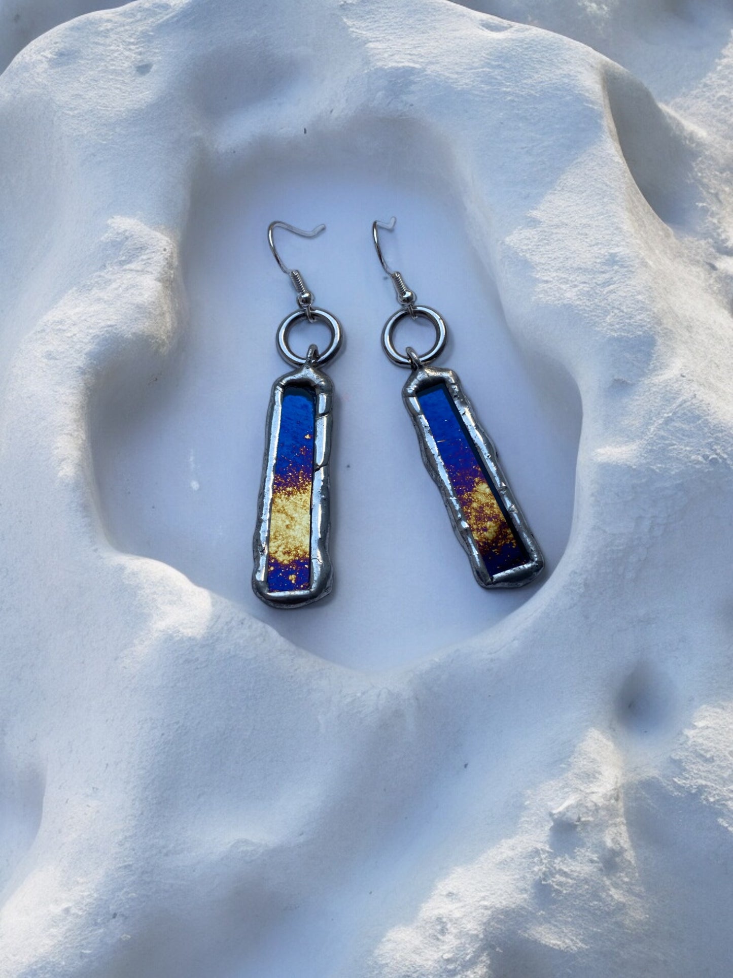 Celestial Star Portals | Stained Glass Earrings