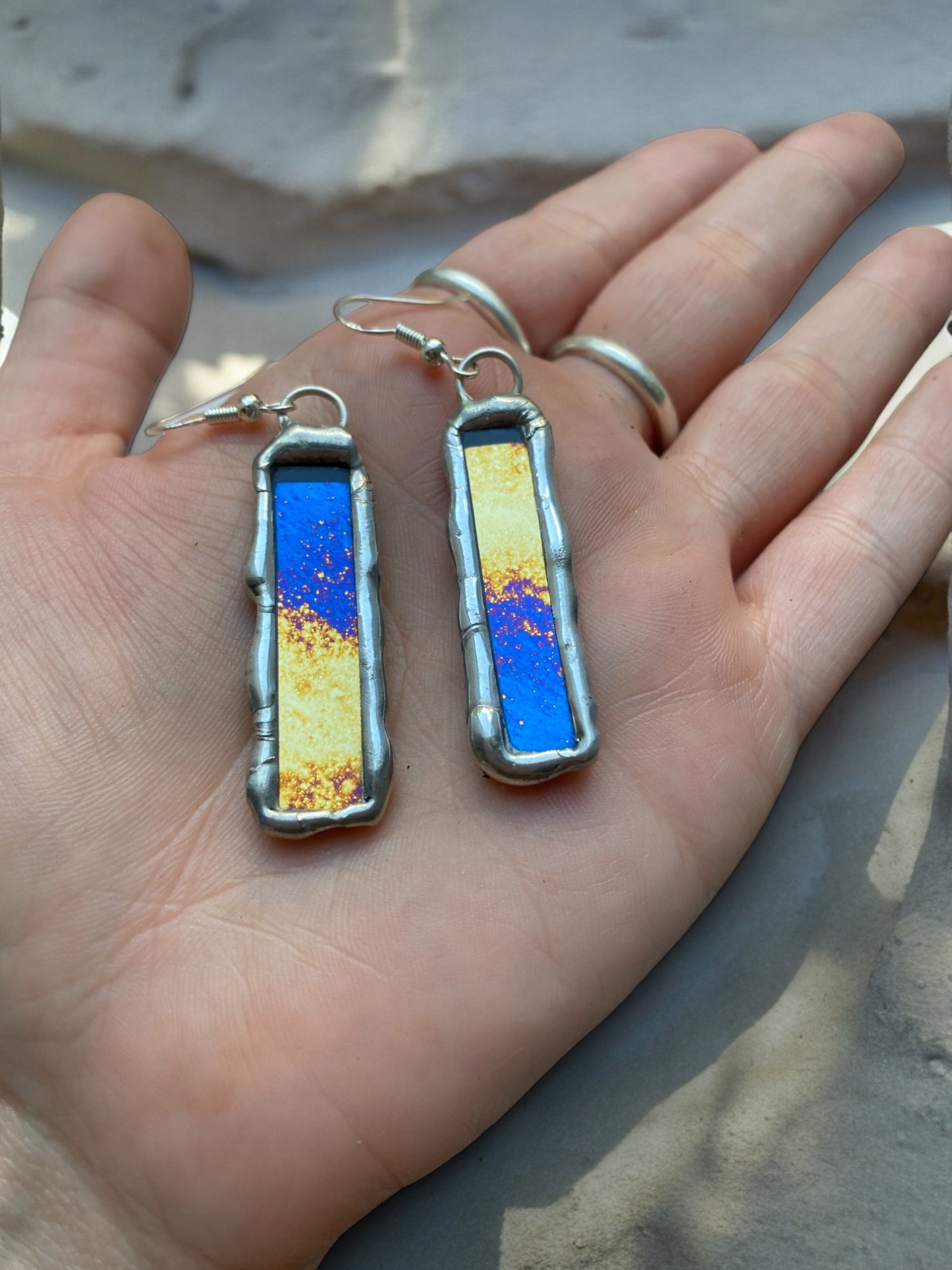 Supernova Portals | Stained Glass Earrings