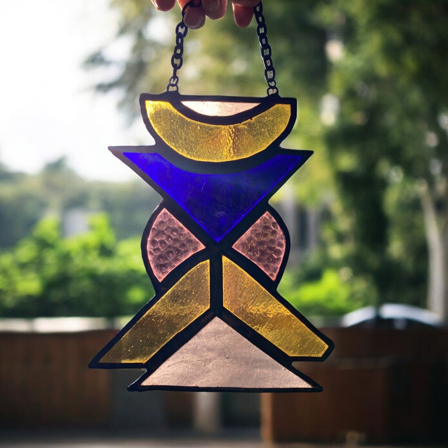 Equinox Totem Stained Glass Amulet