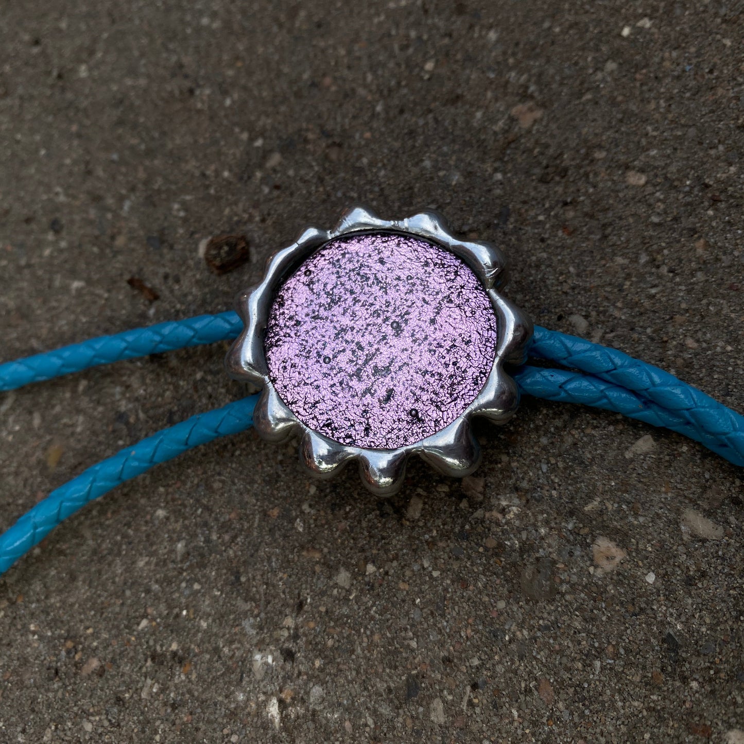 Seraphic Fused Glass Bolo Tie