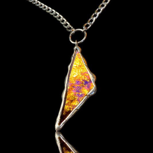 Starburst Shard | Stained Glass O Ring Necklace