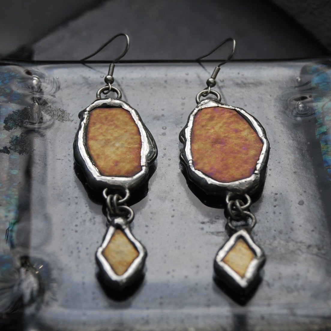 Aurelian Star Portals | Stained Glass Earrings