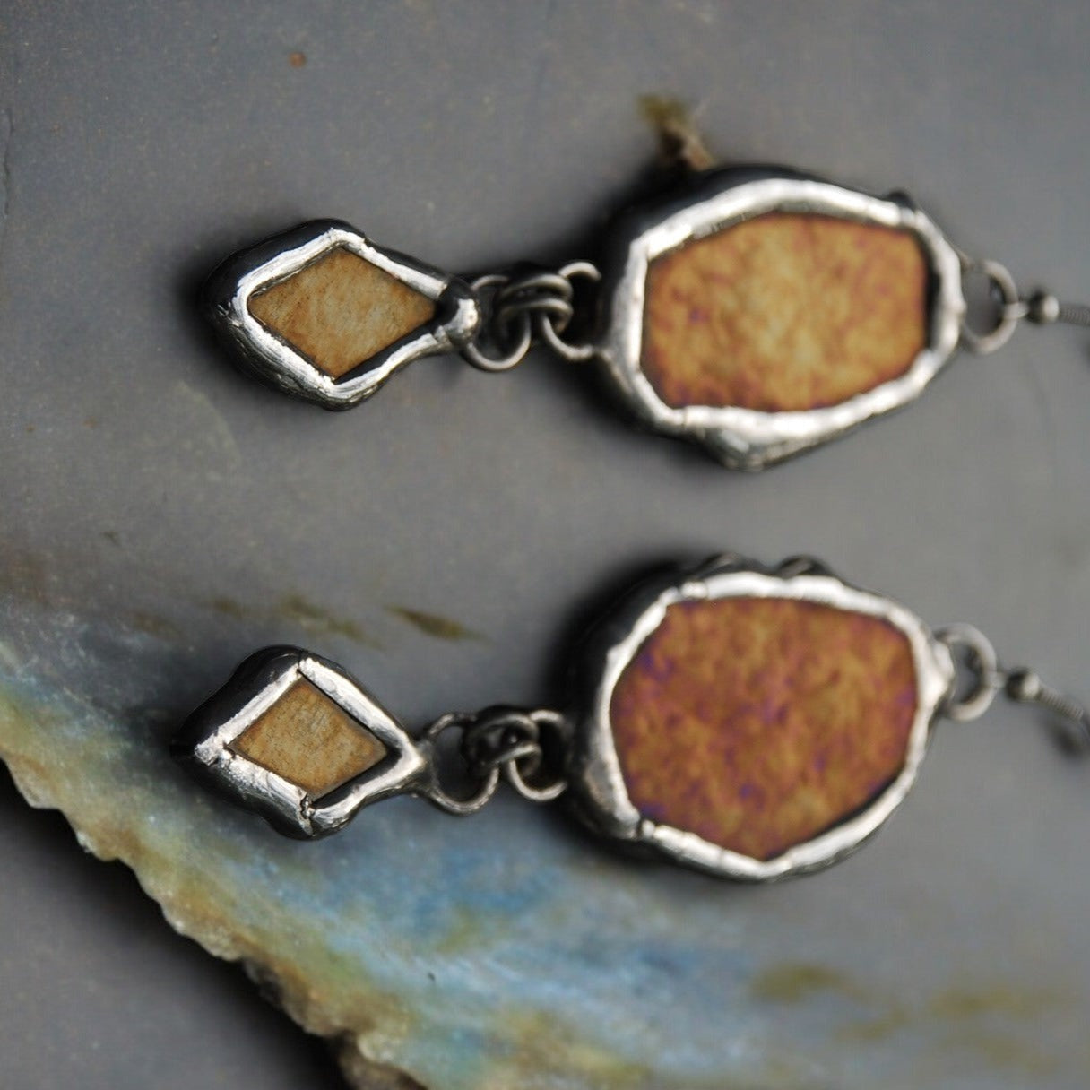 Aurelian Star Portals | Stained Glass Earrings