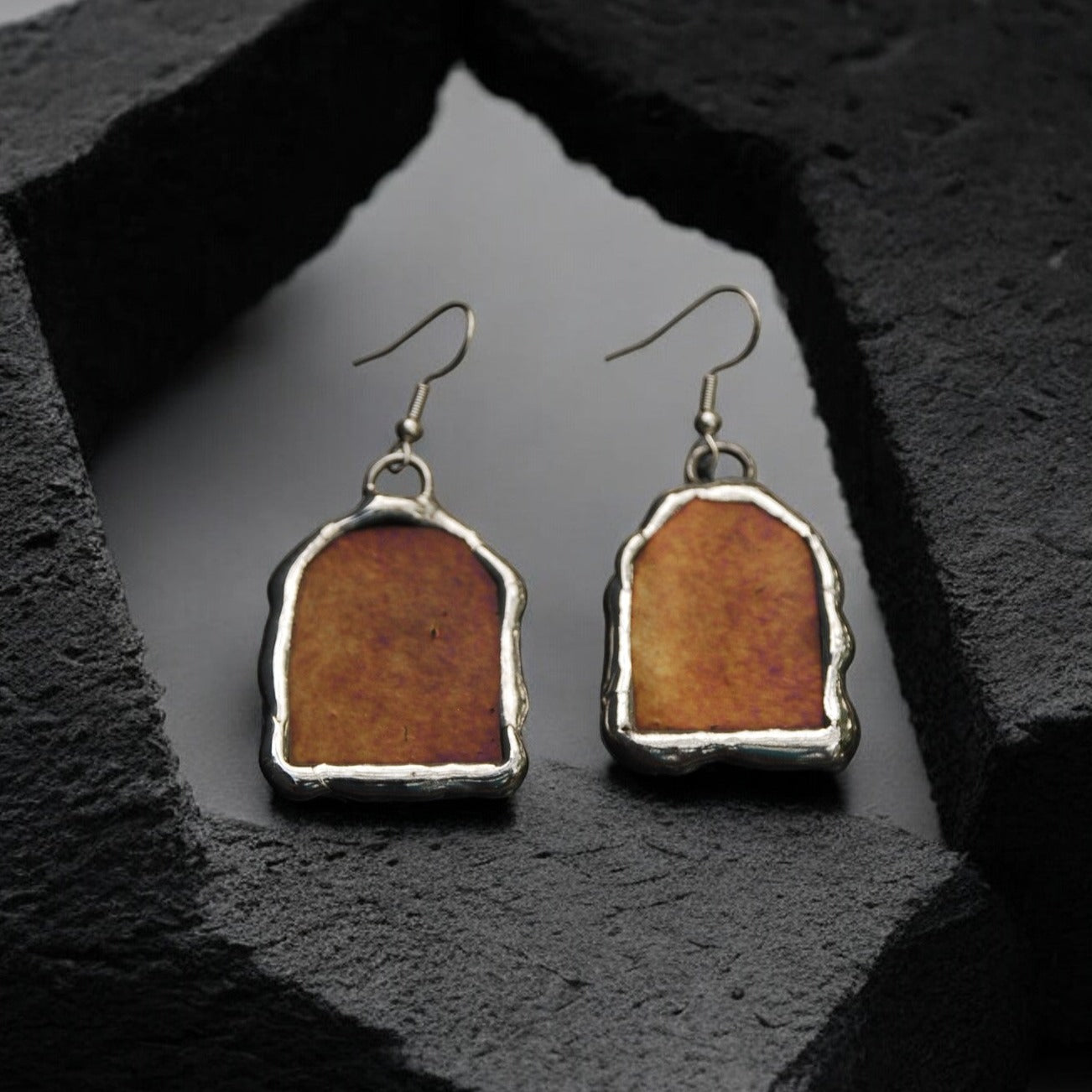 Aureate Portals | Stained Glass Earrings