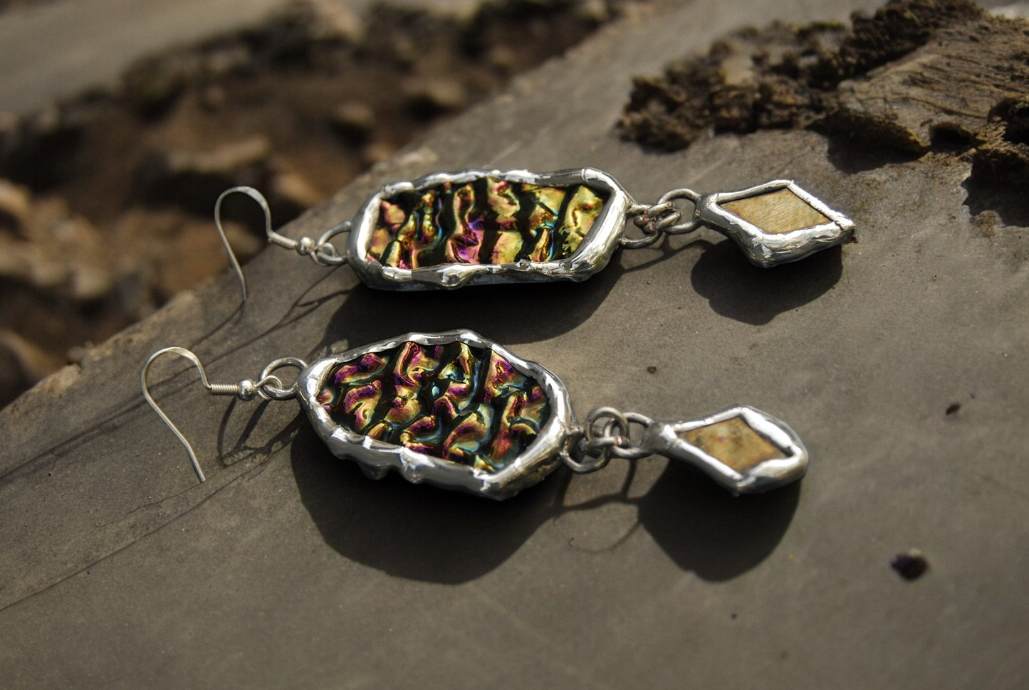 Brave & Brutal Portals | Stained Glass Earrings