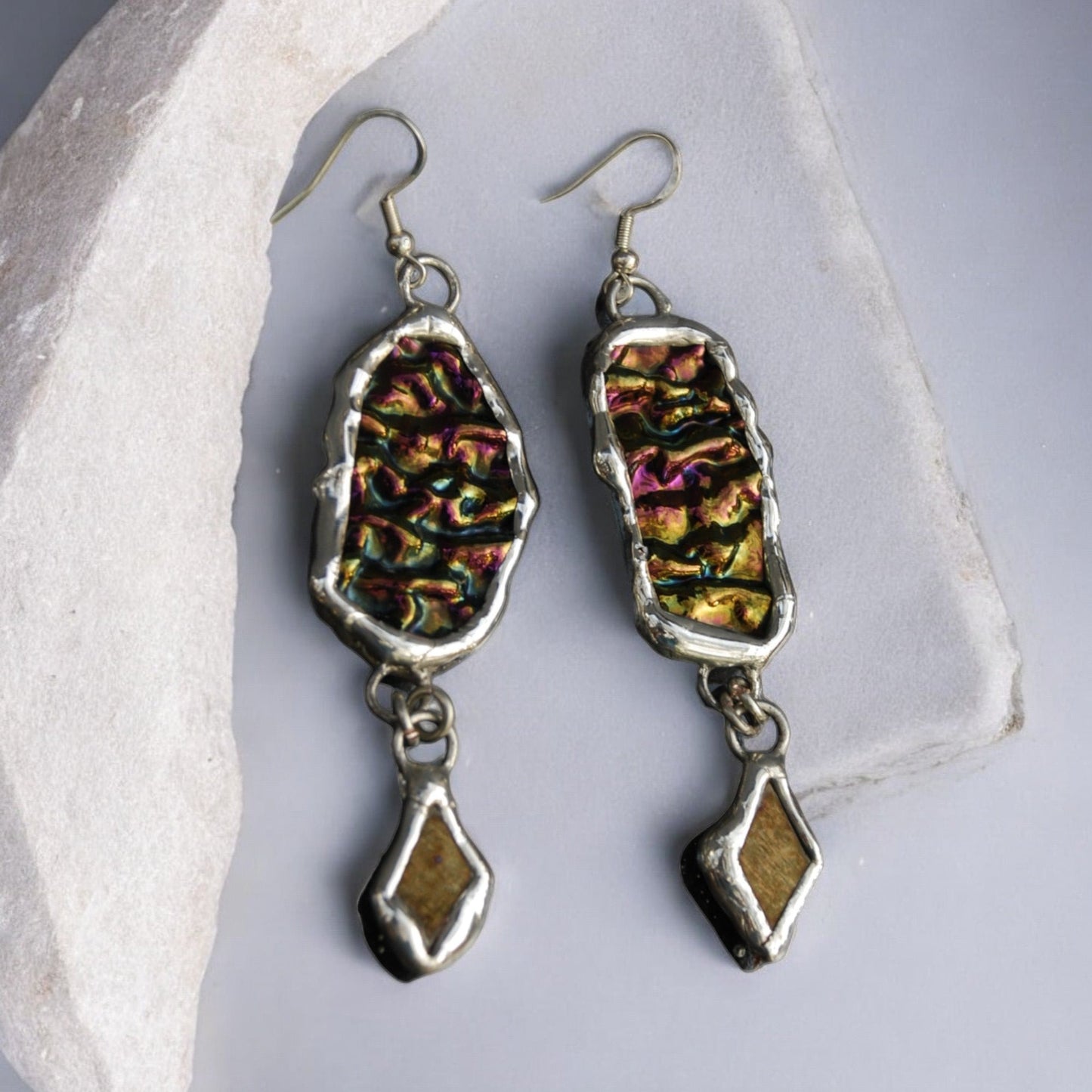 Brave & Brutal Portals | Stained Glass Earrings