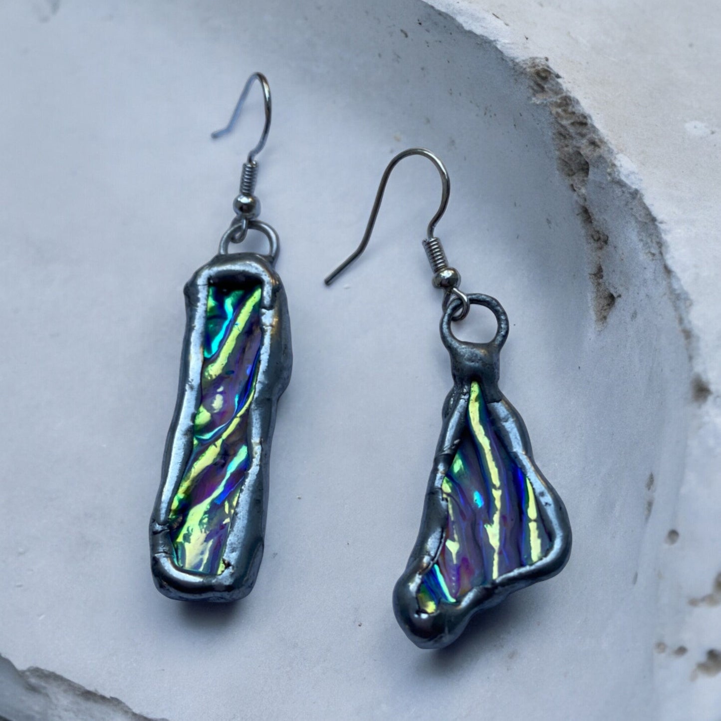 Nymphet Portals | Stained glass Earrings