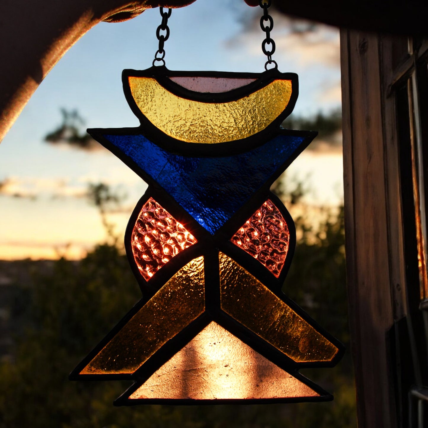 Equinox Totem Stained Glass Amulet