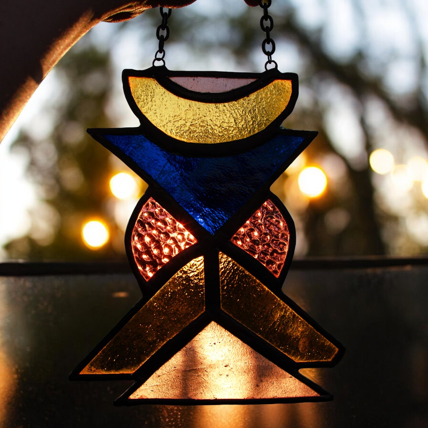 Equinox Totem Stained Glass Amulet